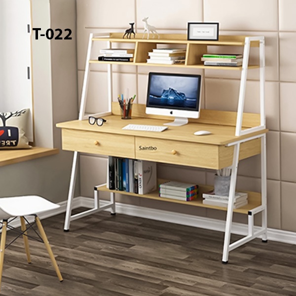 High-Quality Computer and Reading Table with Bookshelf Model (022)