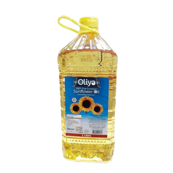 Oliya 100% Pure European Sunflower oil 5l (Plastic Bottle)