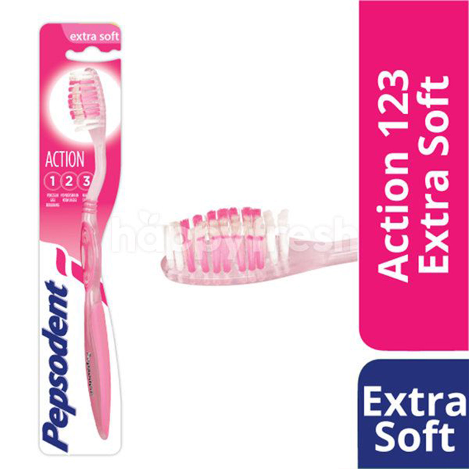 Pepsodent Toothbrush Action 123 Extra Soft, Per Carton size 180 Piece