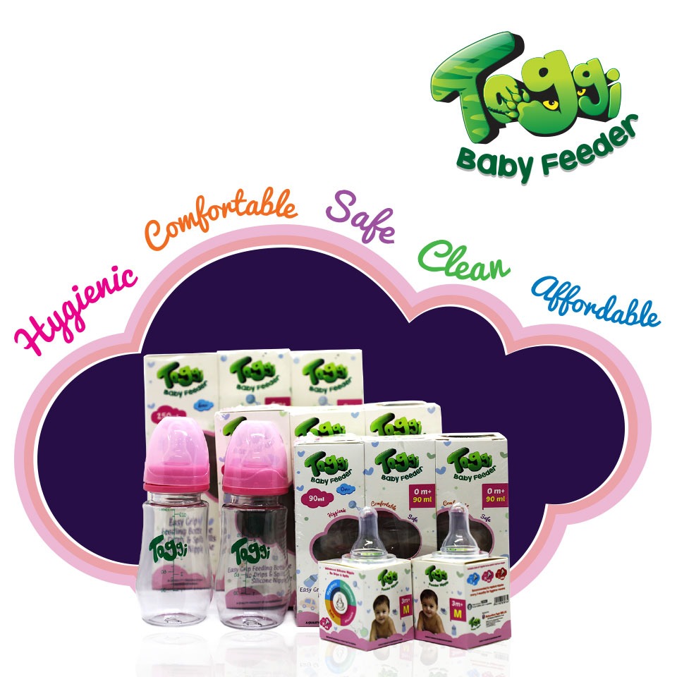 Toggi Feeding Bottle- (Skewed 90ml)