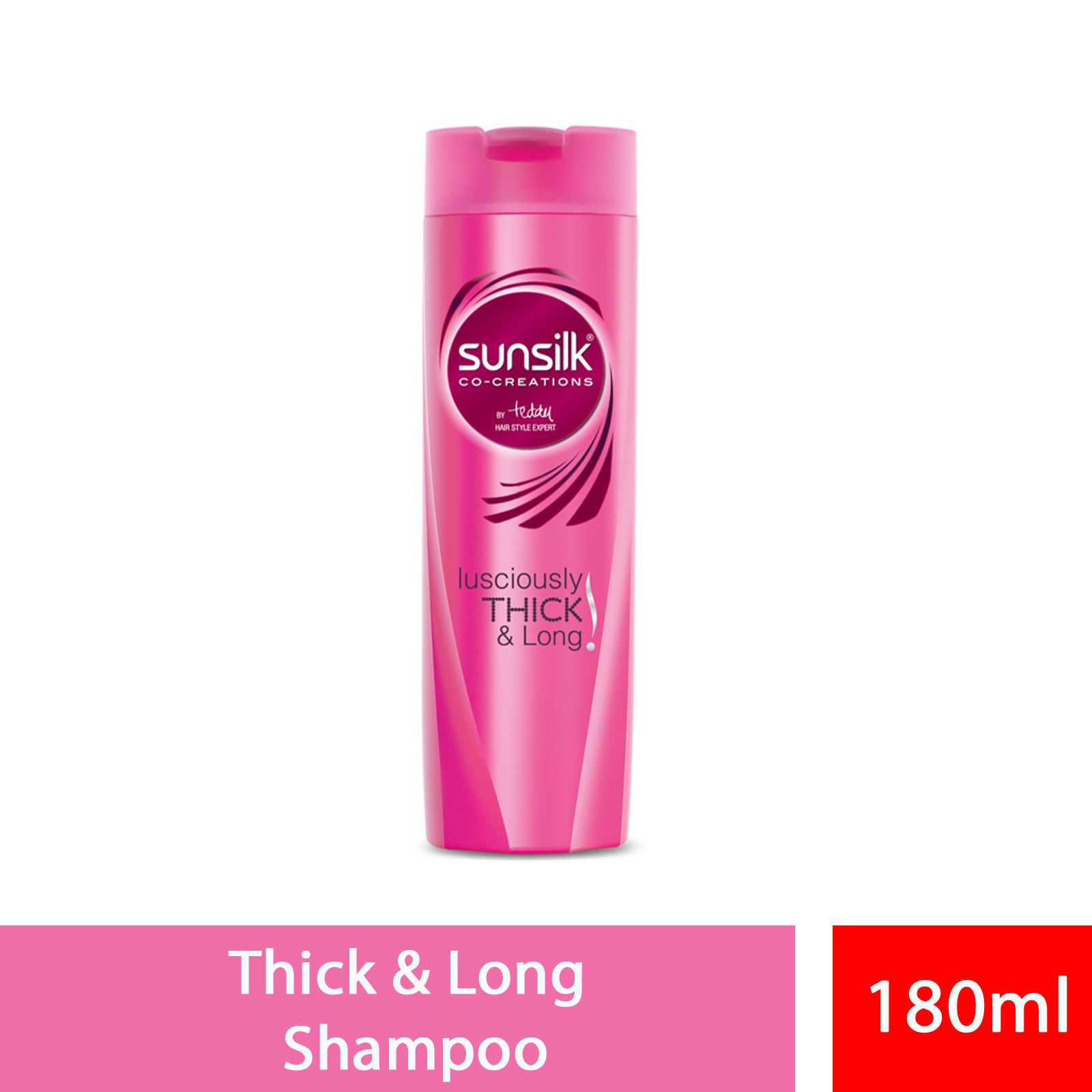Sunsilk Shampoo Lusciously Thick & Long- 180ml, Per Carton size 24 Piece