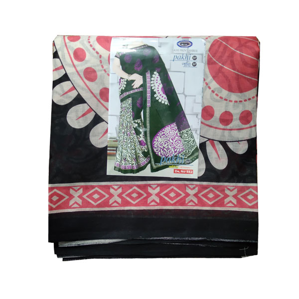 Pakhi BP (আখিঁ প্রিন্ট শাড়ি) ১০০% কটন