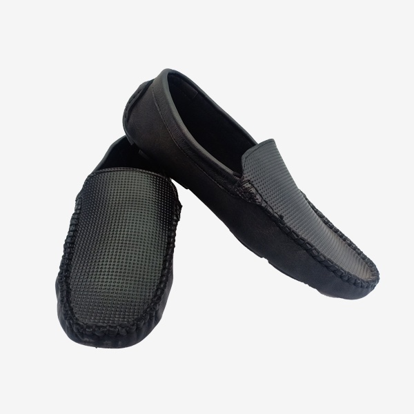 Leather Lofar For Men(1016) Black Color, Business class fashionable lofar