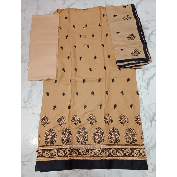 Embroidery work Lillian three piece