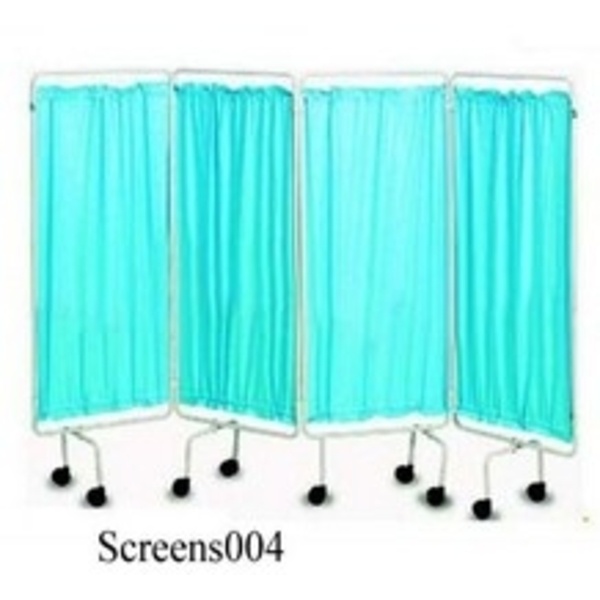 Durable Steel Frame 4 Folding Hospital Privacy Screens (004)