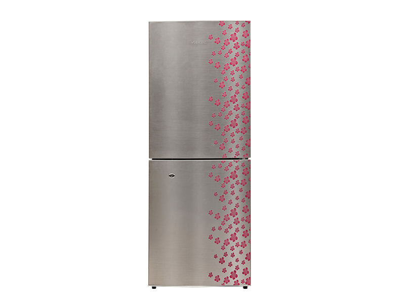 Jamuna Refrigerator 148L Glossy Shining Gray Silver Flower