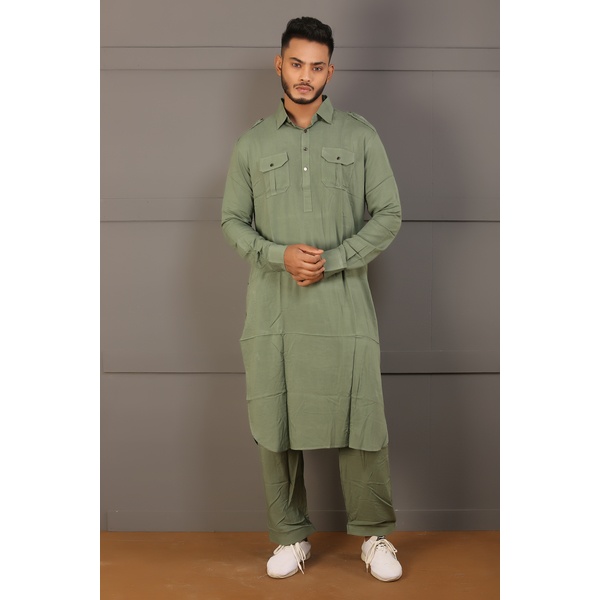Sufi Special Mens Kabli For Men (Olive)