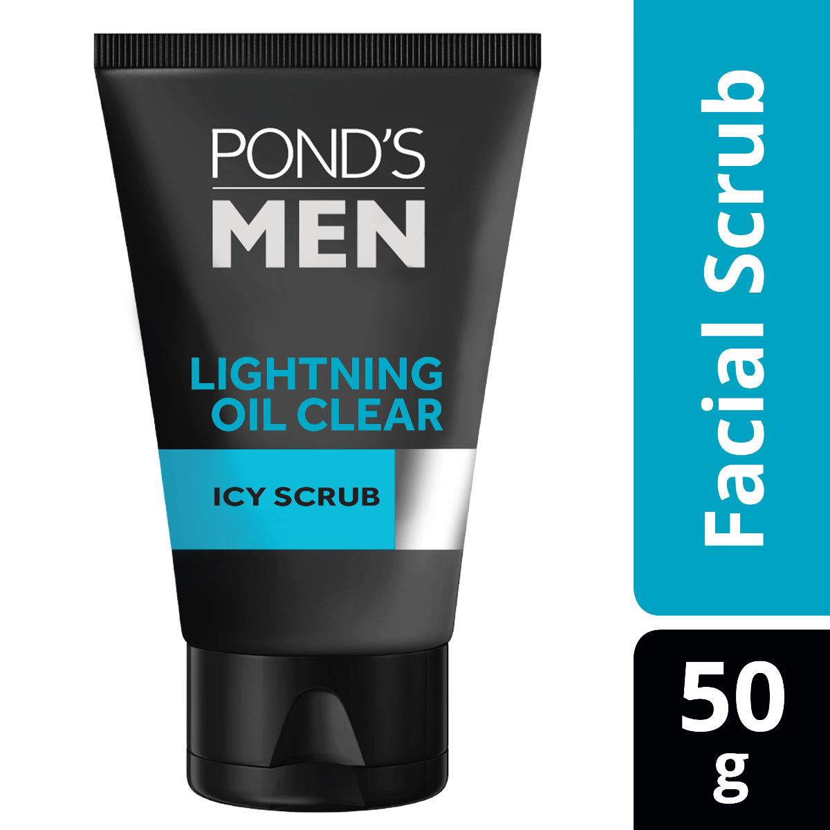 Pond’s Men Lightning Oil Clear Icy Scrub- Per Carton 24 Packs- 50g