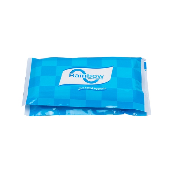 Rainbow Wallet/Pocket Tissue Perfumed Tissue and 10 Sheets