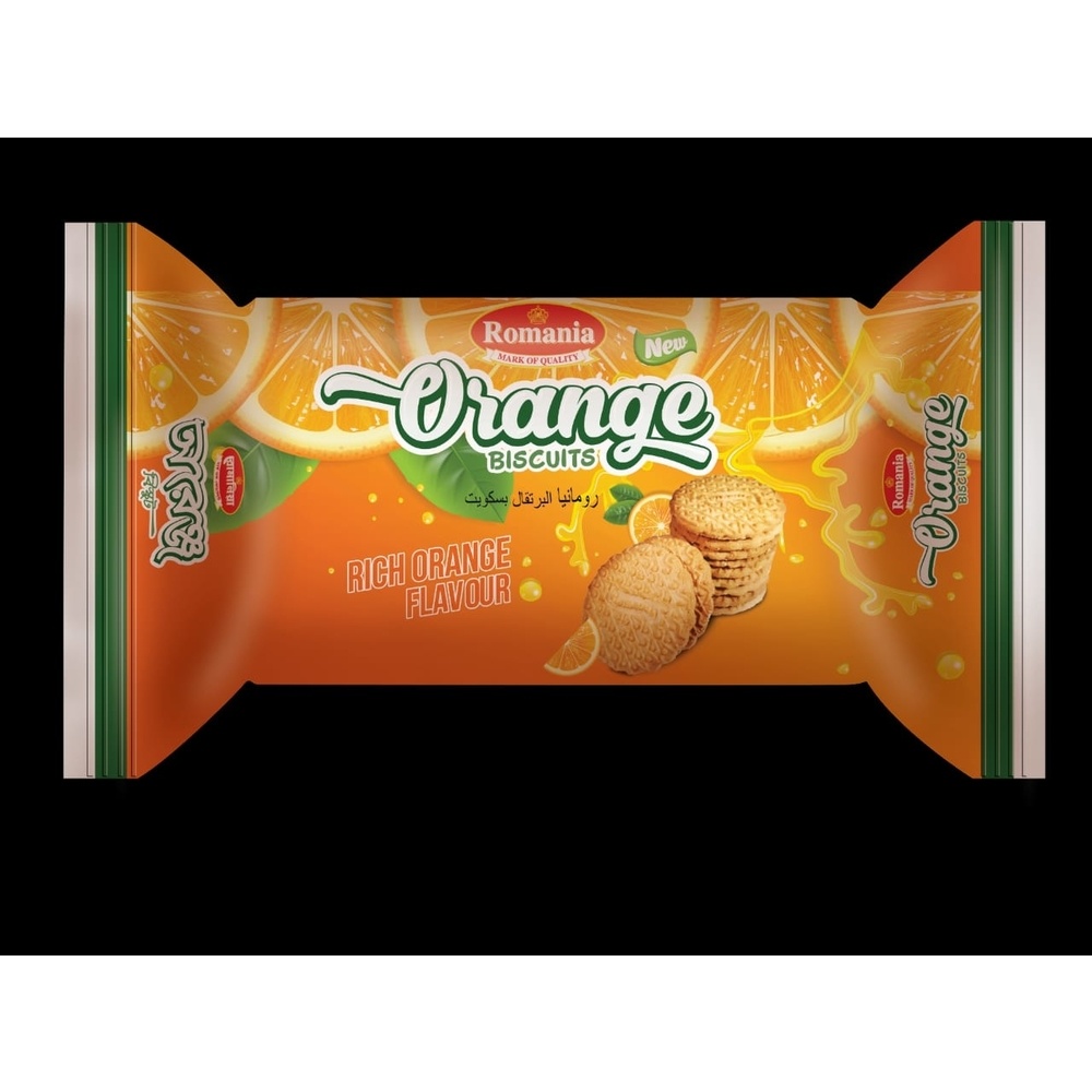 Romania Orange Roll Biscuits 70gm