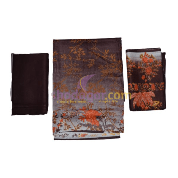 100% Cotton Digital Printed Ferdous Three Pieces for Girls Wholesale