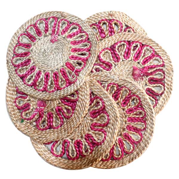 Jute Glass Coster ( Handmade )