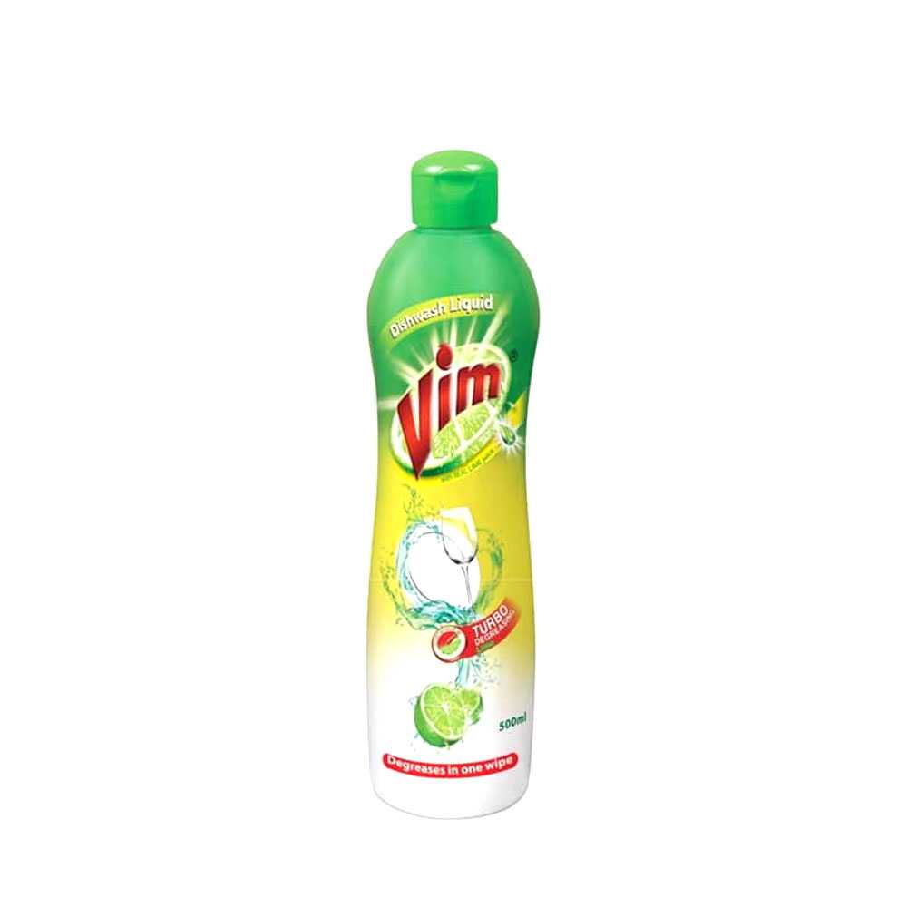 Vim Dish Wash Liquid Pro- 500 ml, 100 Lemons Power, Per Carton size 24 Piece