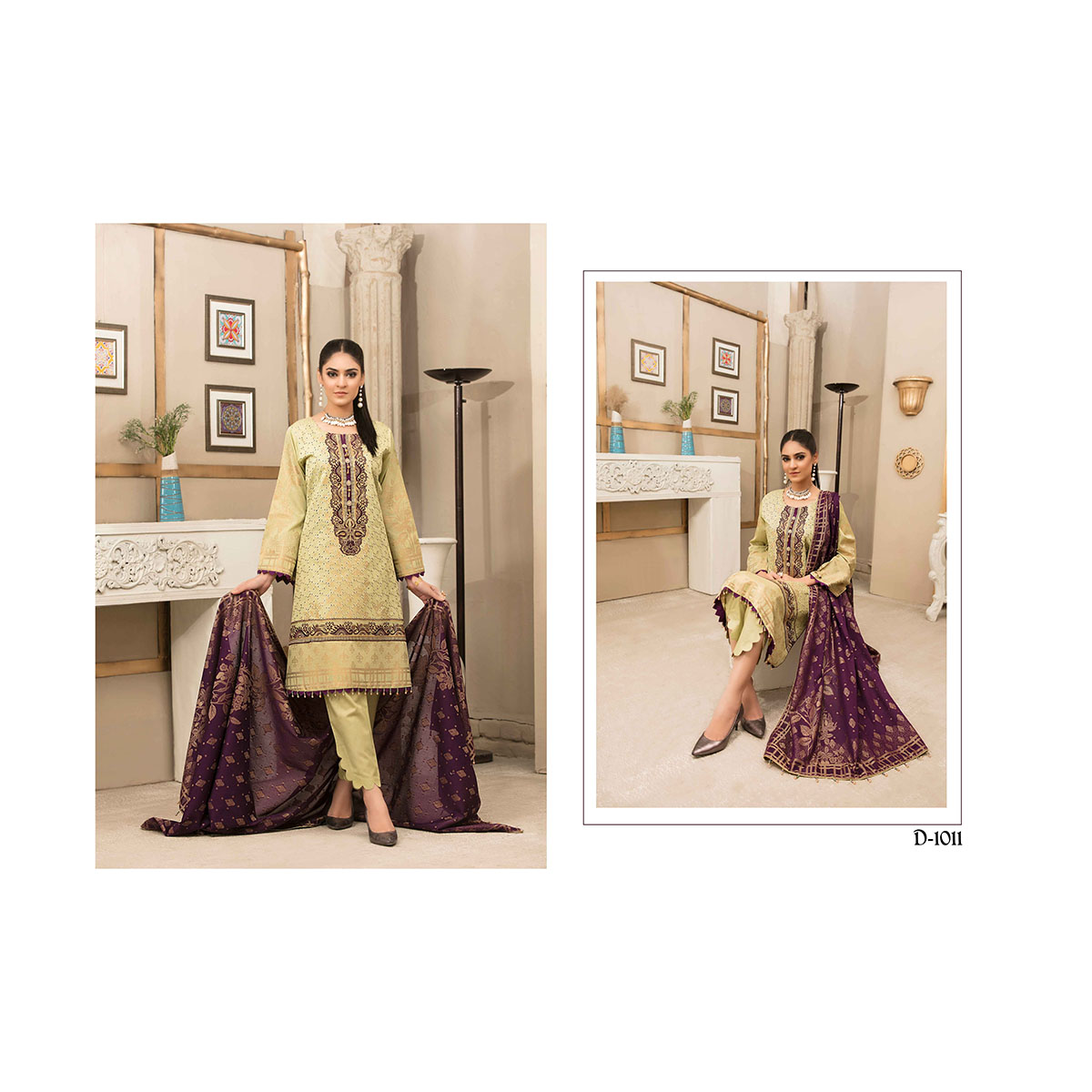 Broshia Banarsi METANOIA Boring Embroidery with Patch Work suit collection - Per set - 10 Piece Suits