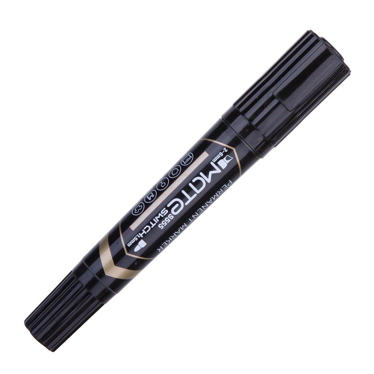 Dual Tip Jumbo Permanent Marker Black - ES555