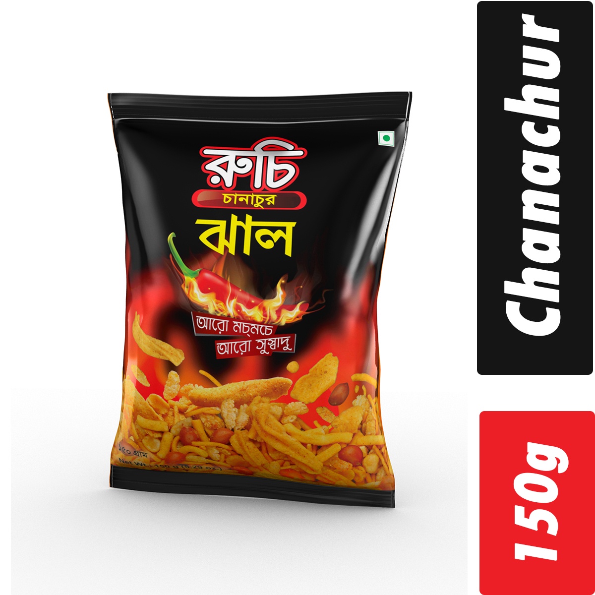 Ruchi Hot Chanachur- Per Carton 84 Pieces- 150g