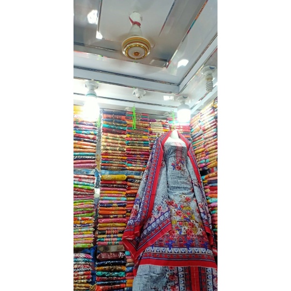 Modern Boil Printed Shuti Three Piece Wholesale For Girls