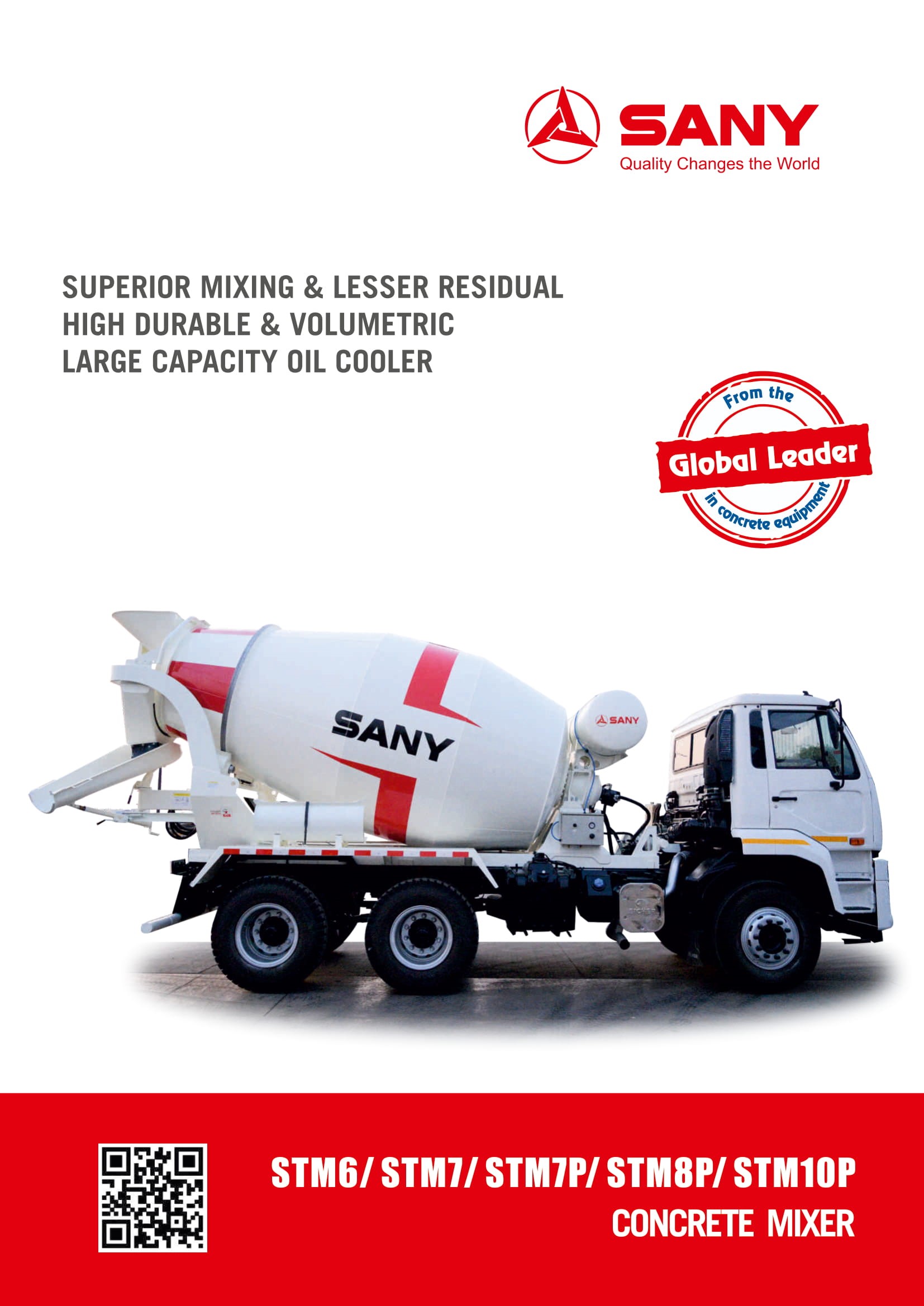 BRAND NEW SANY CONCRETE TRANSIT MIXER TRUCK (SY308C-8W )8cbm