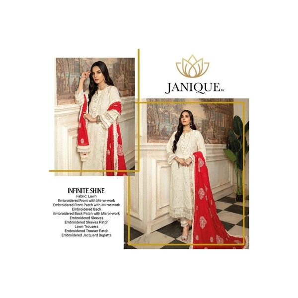 JANIQUE LUXURY EMBROIDERED LAWN 2020 COLLECTION