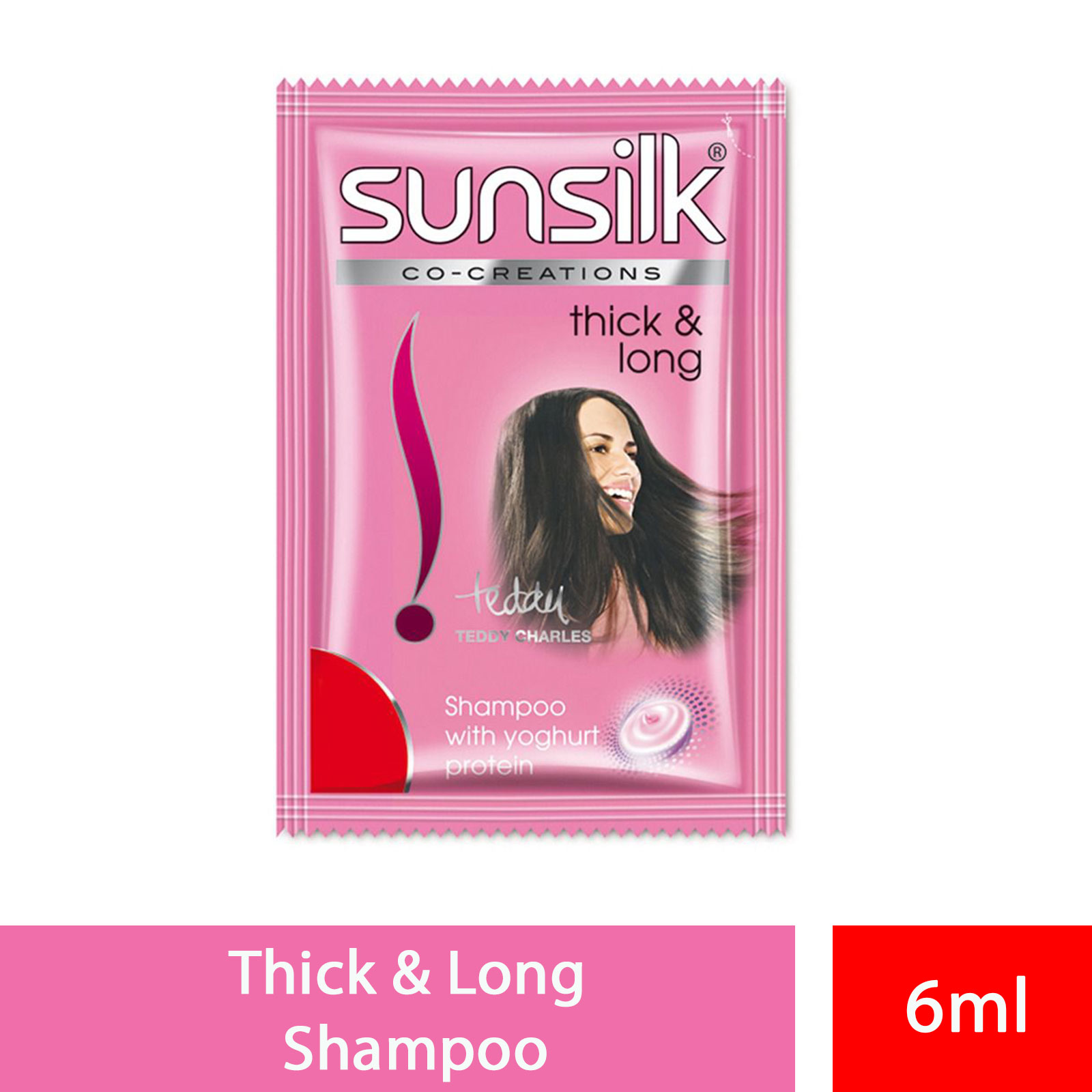 Sunsilk Shampoo Lusciously Thick & Long Sachet- 7ml, Per Carton size 864 Piece