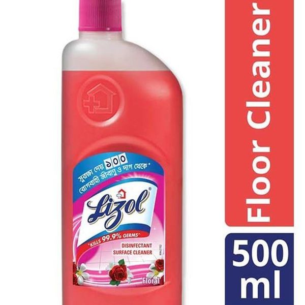 Lizol- Disinfectant Surface & Floor Cleaner Liquid- Per Case 24 Pieces- 500 ml