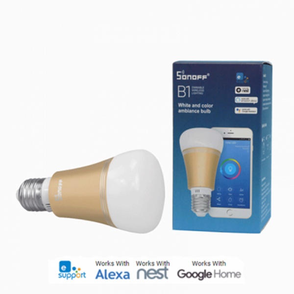 Digital Smart LED Light- Sonoff B1 Dimmable E27 LED Lamp RGB Color Light Bulb For Smart Home