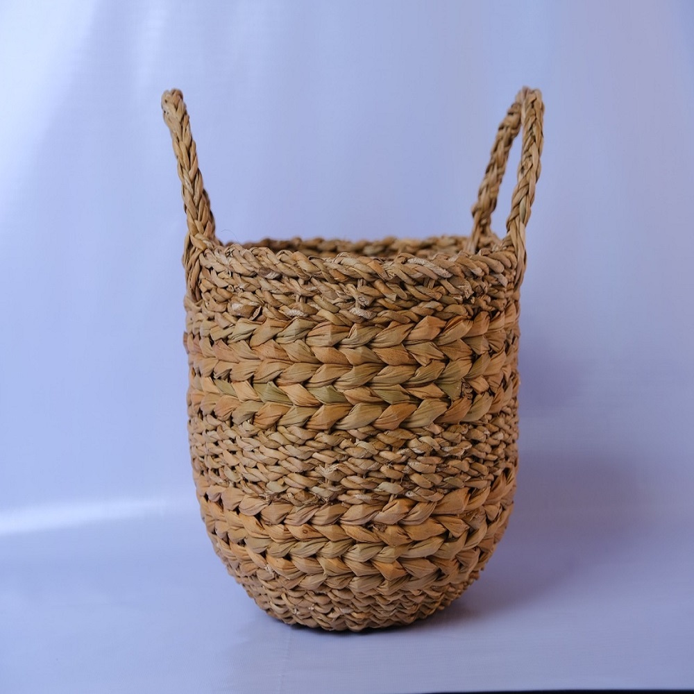 Hand Made Seagrass Round Fruit Basket