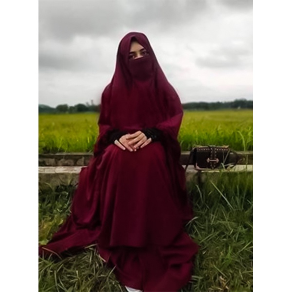 Wholesale High-quality khimar hijab adjusted niqab with scart full set