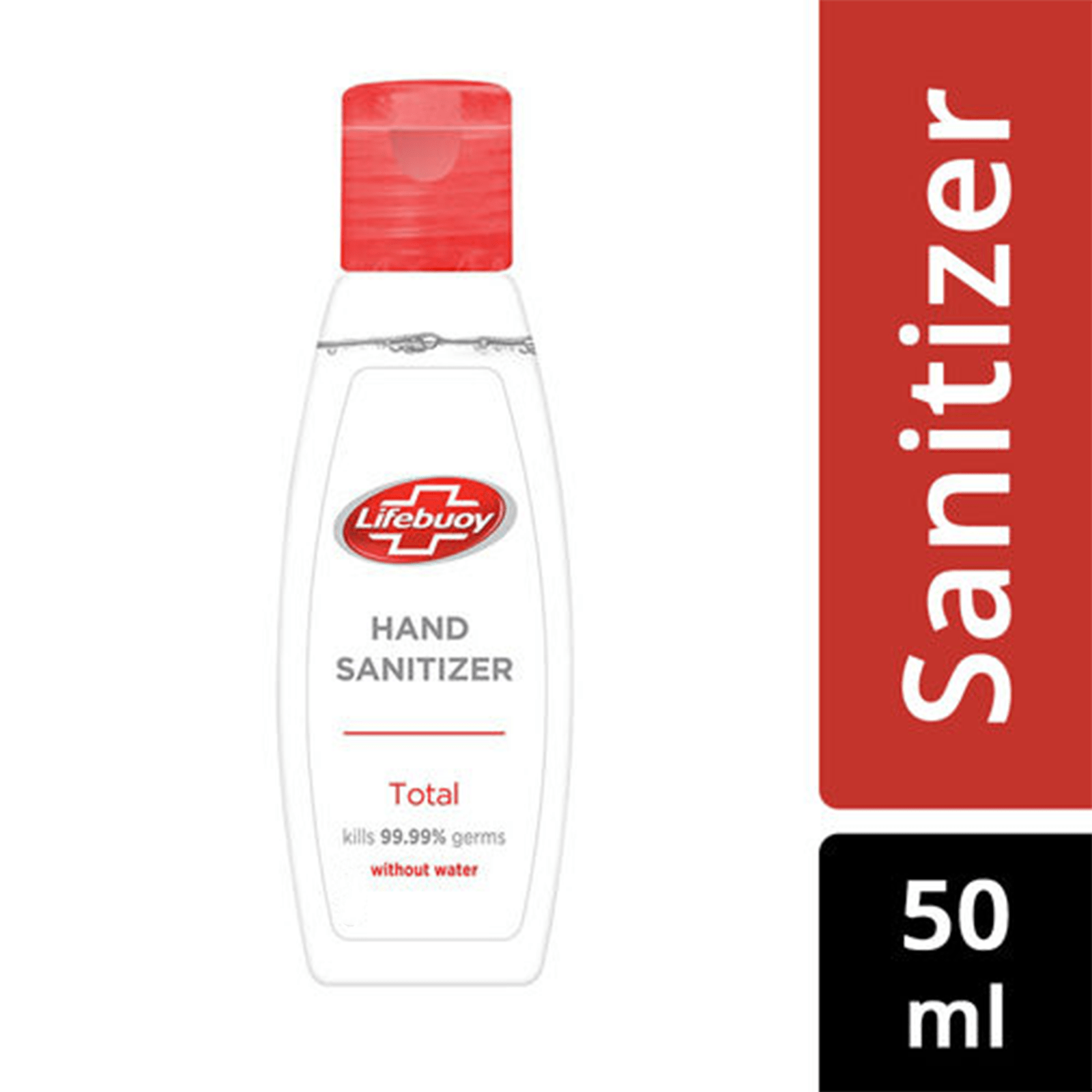 Lifebuoy Hand Sanitizer- 50ml, kills 99.9% germ without water, Per Carton size 48 Piece