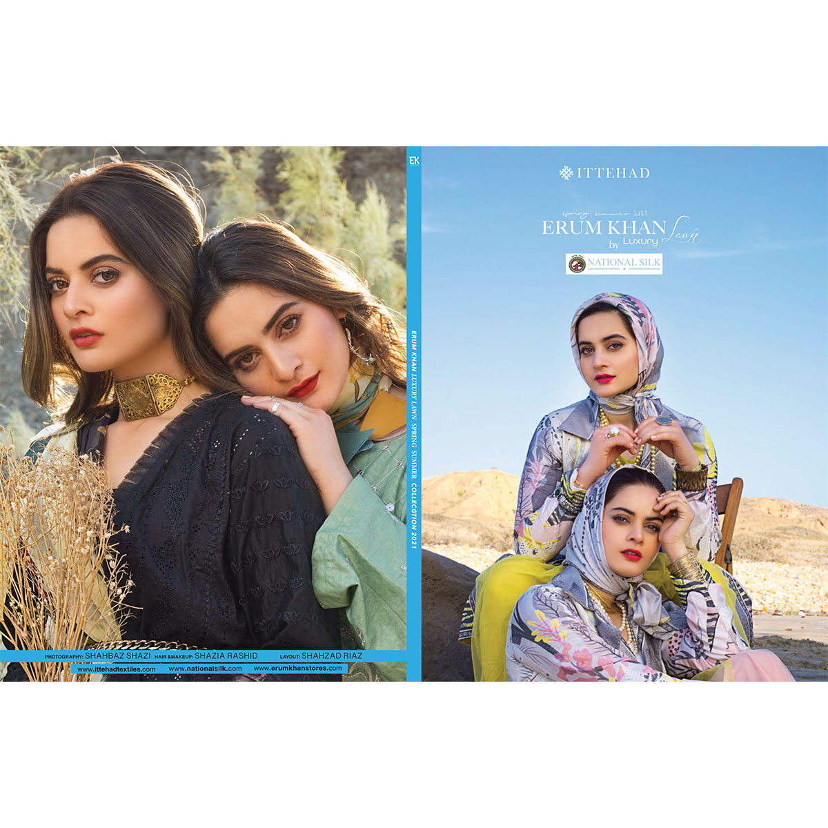 ERUM KHAN LUXURY Lawn Collection By National Silk (Per Set - 10 Suits)