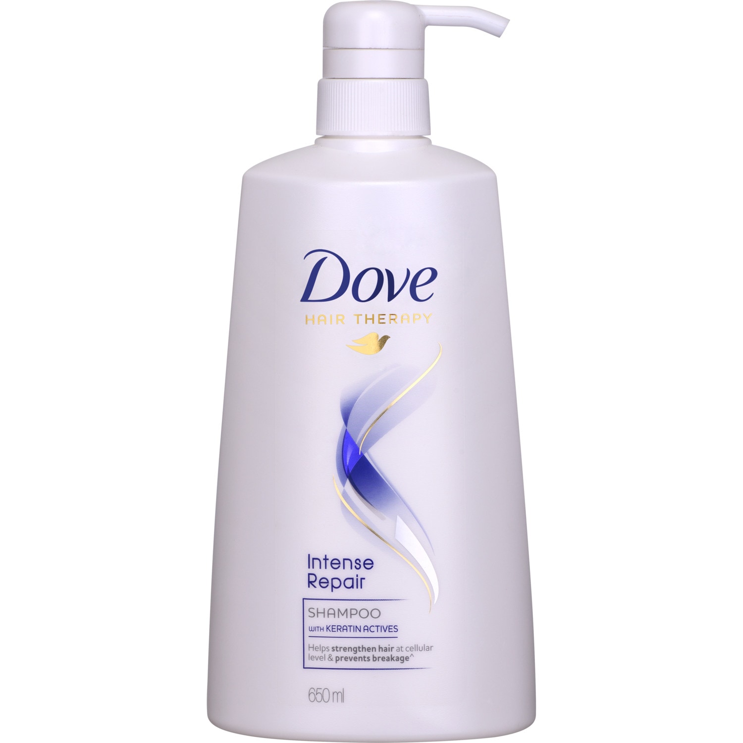Dove Shampoo- Intense Repair- Reduces breakage and gives you strong hair- Makes hair visibly fuller- Progressive nourishment- Per Carton 12 Bottles- 650ml