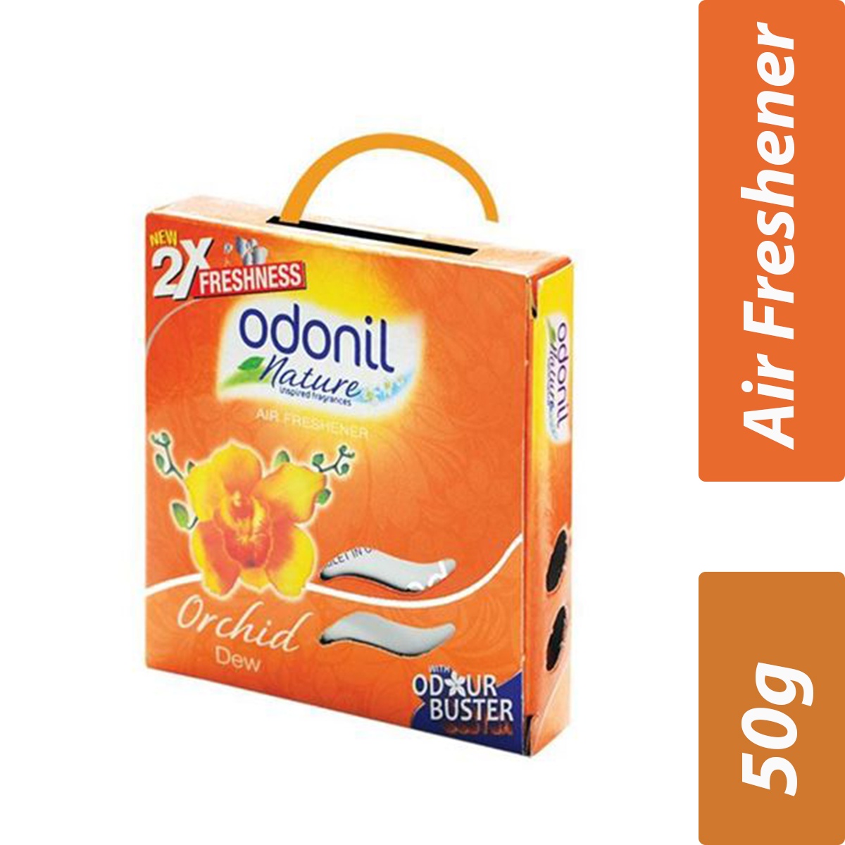 Dabur- Odonil Bathroom Air Freshener Hanger- Orchid Dew- Per Case 72 Pieces- 50g