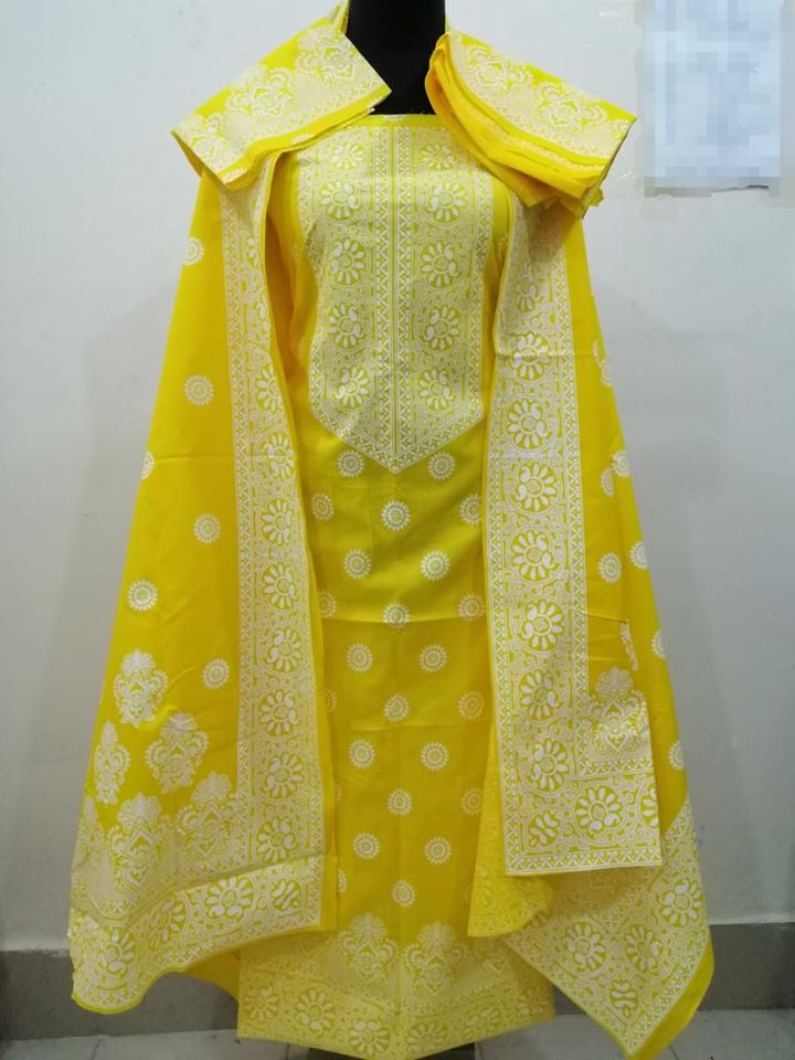 Unstitched Skin print Cotton 3pcs - MLO