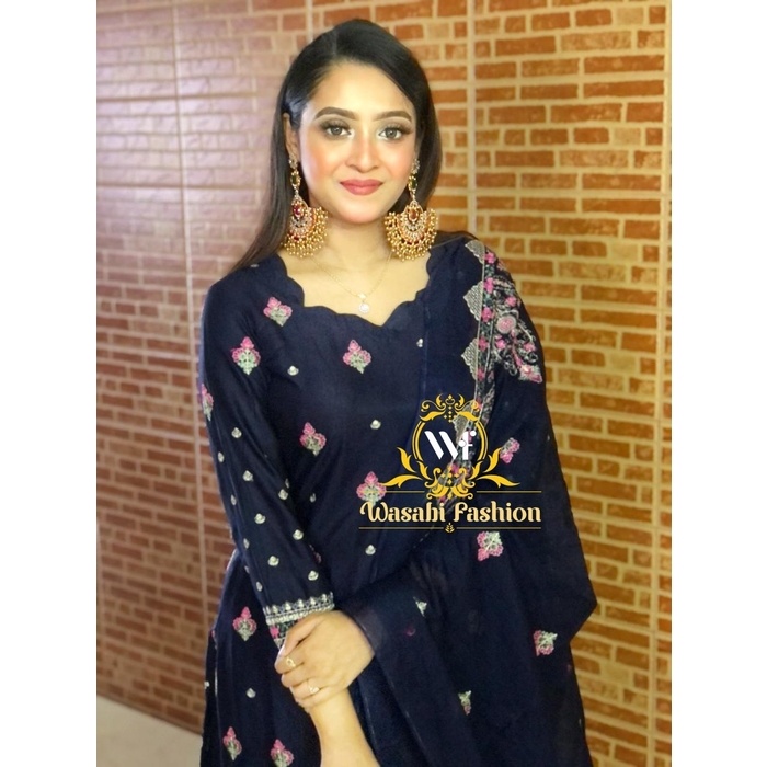 Original Pakistani Silk Cotton Three Piece