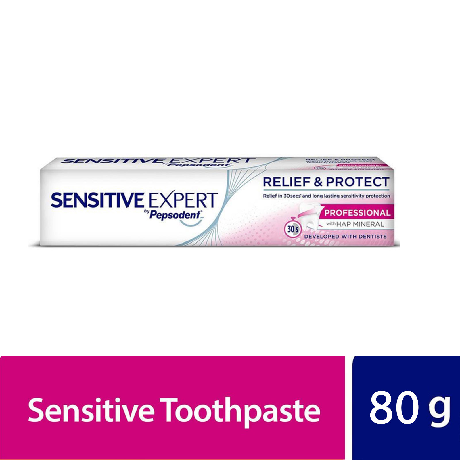 Pepsodent Sensitive Expert Professional- 80g, Provides rapid relief from tooth sensitivity in 30 seconds, Per Carton size 72 Piece