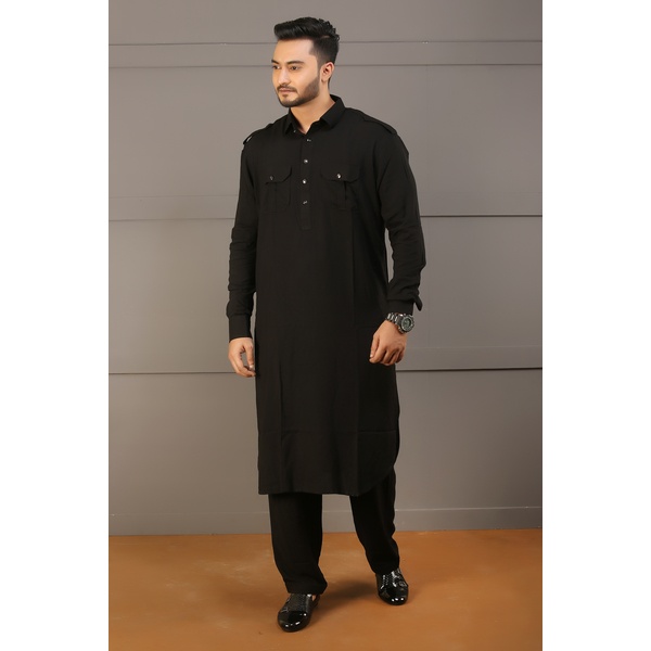 Sufi Special Mens Kabli For Men (Black)