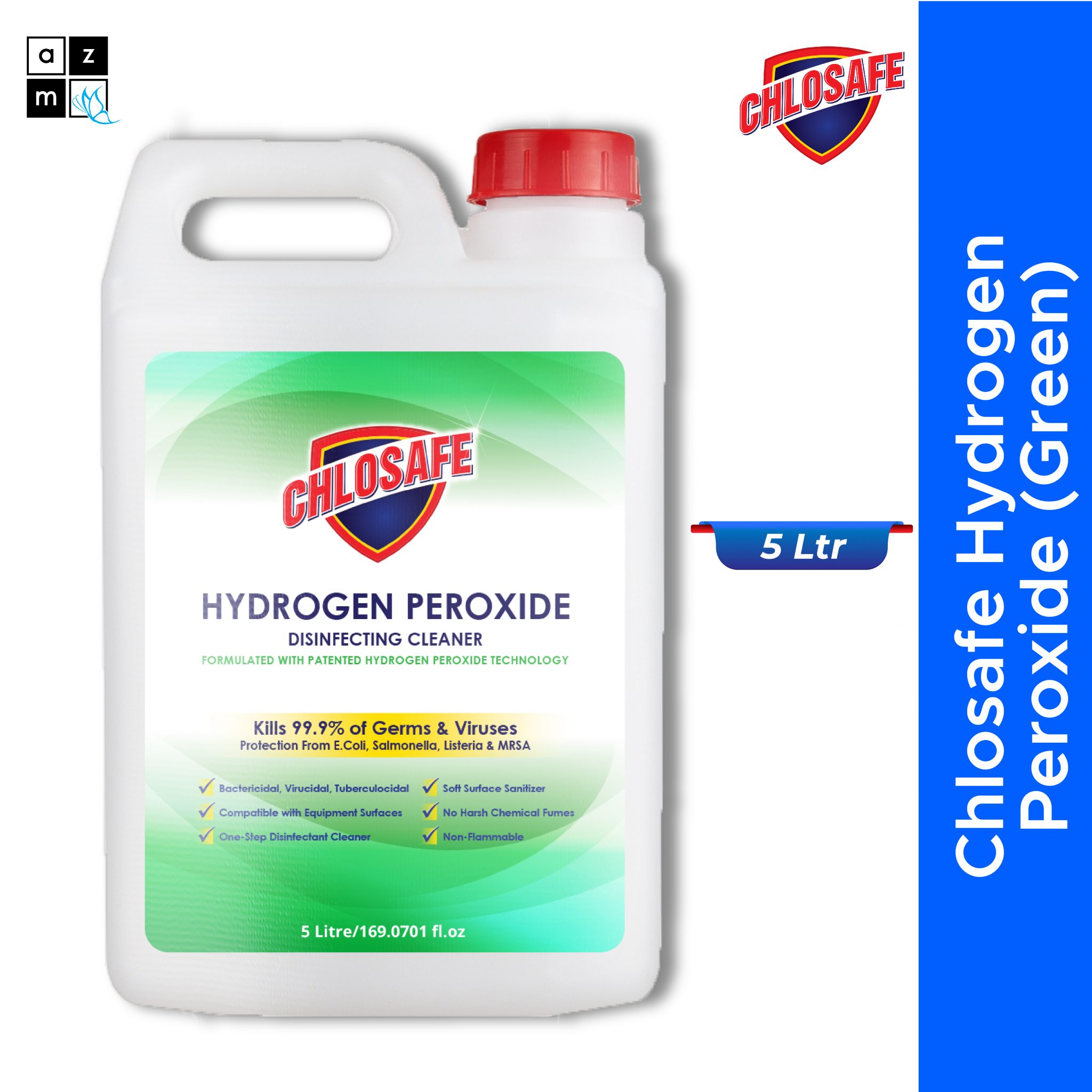 Chlosafe Hydrogen Peroxide Disinfectant (Green) 5 Ltr