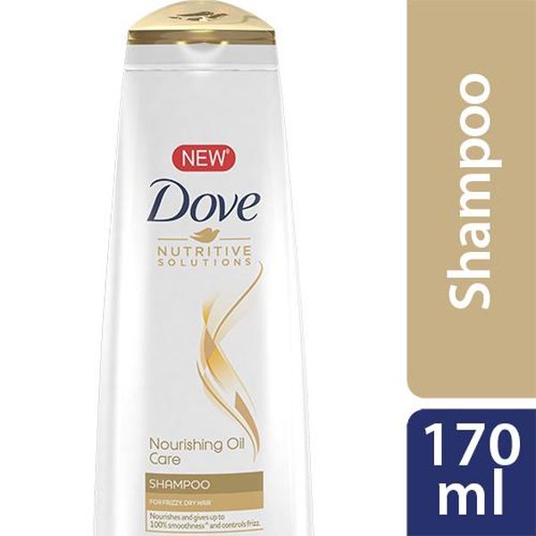 Dove Shampoo- Nourishing Oil Care- Leaves hair soft and smooth with every use- Progressively nourishes hair- Gently cleanses so it can be used daily TEST- Per Carton 24 Bottles- 170ml