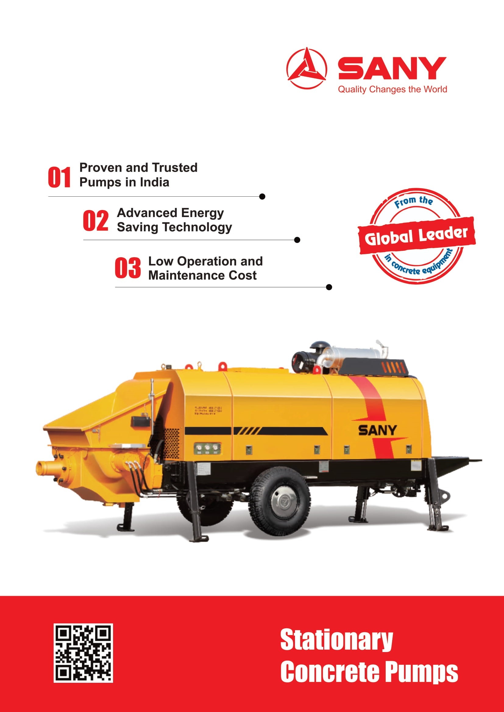 BRAND NEW SANY TRAILER- MOUNTED CONCRETE PUMP (HBT8018C5S)-CAPACITY (85m³/h)-ENGINE- SANY