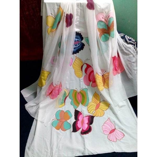 Hand Painted Unstitched Dress