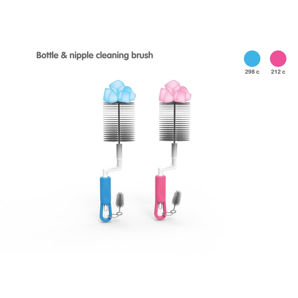 LION BOTTLE & NIPPLE BRUSH BLISTER CARD SET