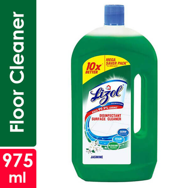 Lizol- Disinfectant Surface & Floor Cleaner Liquid, Jasmine- Per Case 12 Pieces- 975 ml