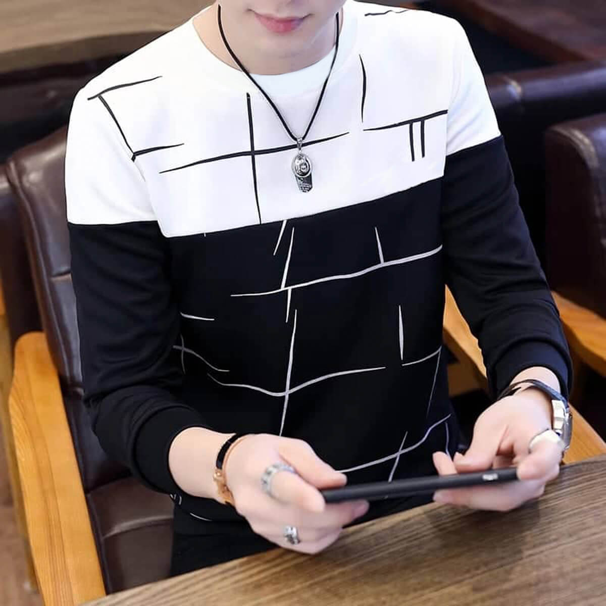 100% Cotton Men’s Full Sleeve T-Shirt (Code - 4006)