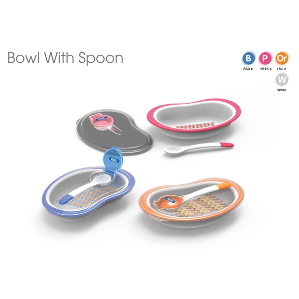LION SPOON WITH BOWL 2 PCS SET