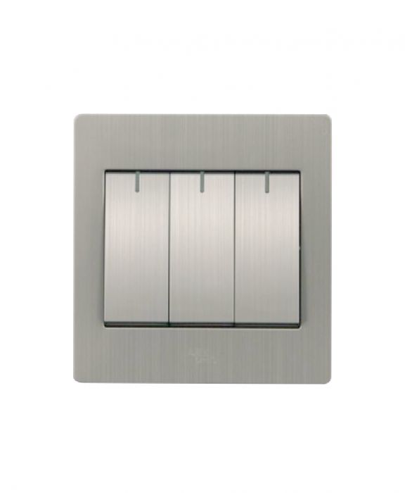 European Standard ART DNA A69 Series 16A 3 GANG 1WAY ROCKER SWITCH