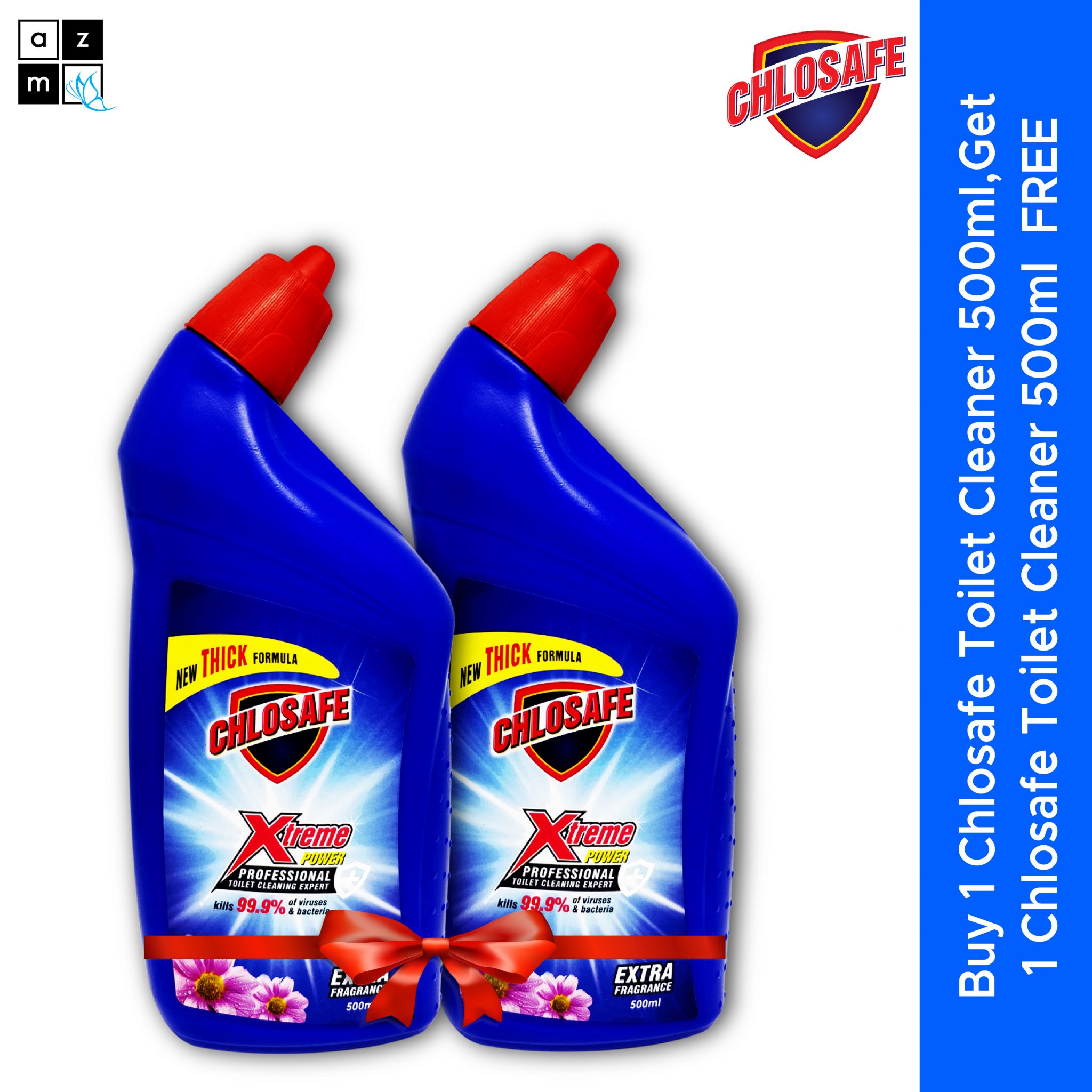 Chlosafe Toilet Cleaner - 500ml - BUY 1 GET 1 FREE