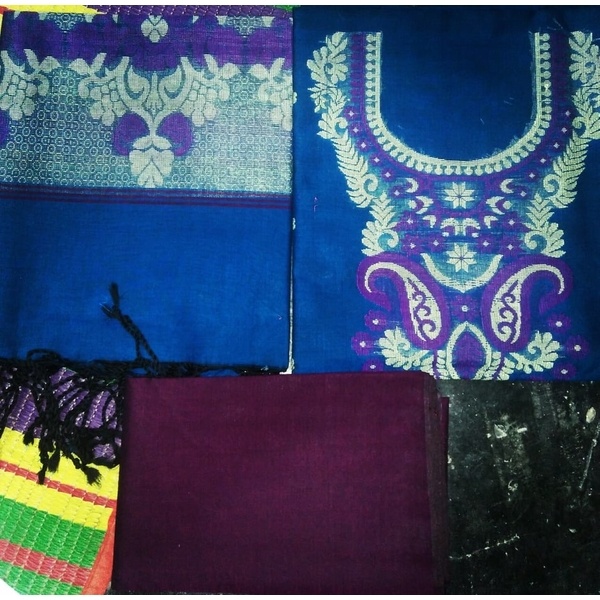 Pure cotton Tat three piece(তাত থ্রী পিস)- 20208