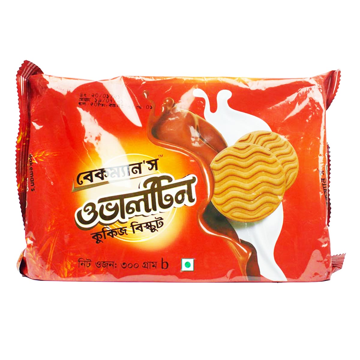 Bakeman's Ovaltine Cookies family Pack - 300gm (Per Carton - 6 Piece)