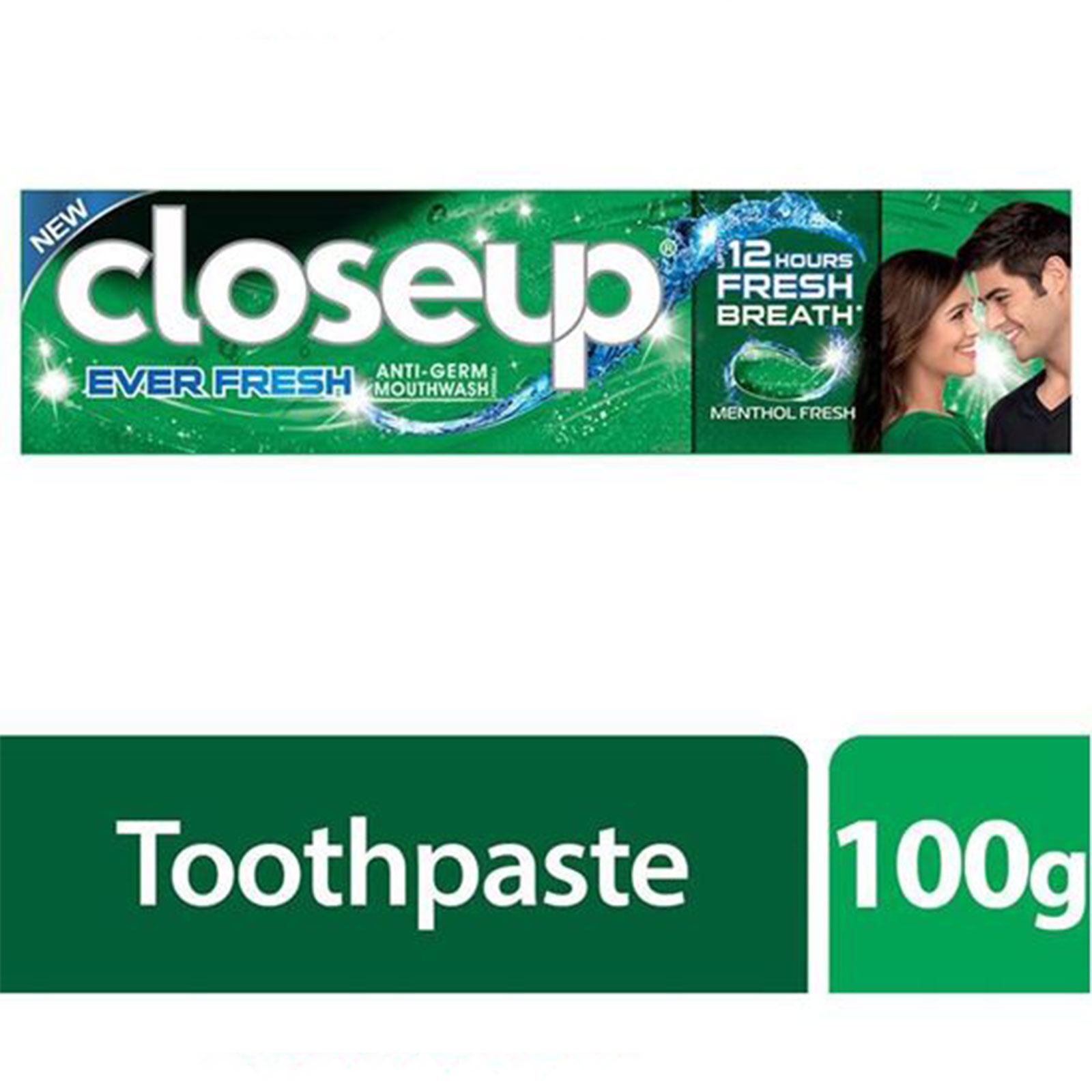 Closeup Toothpaste Menthol Fresh- 100g, Awesome Freshness for up to 12 Hours, Per Carton size 72 Piece