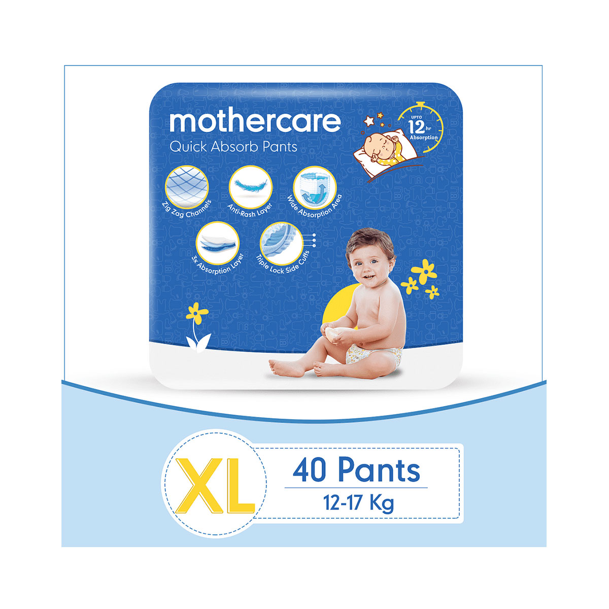 Mothercare Diaper Pants Extra Absorb Extra Large- 40 pcs